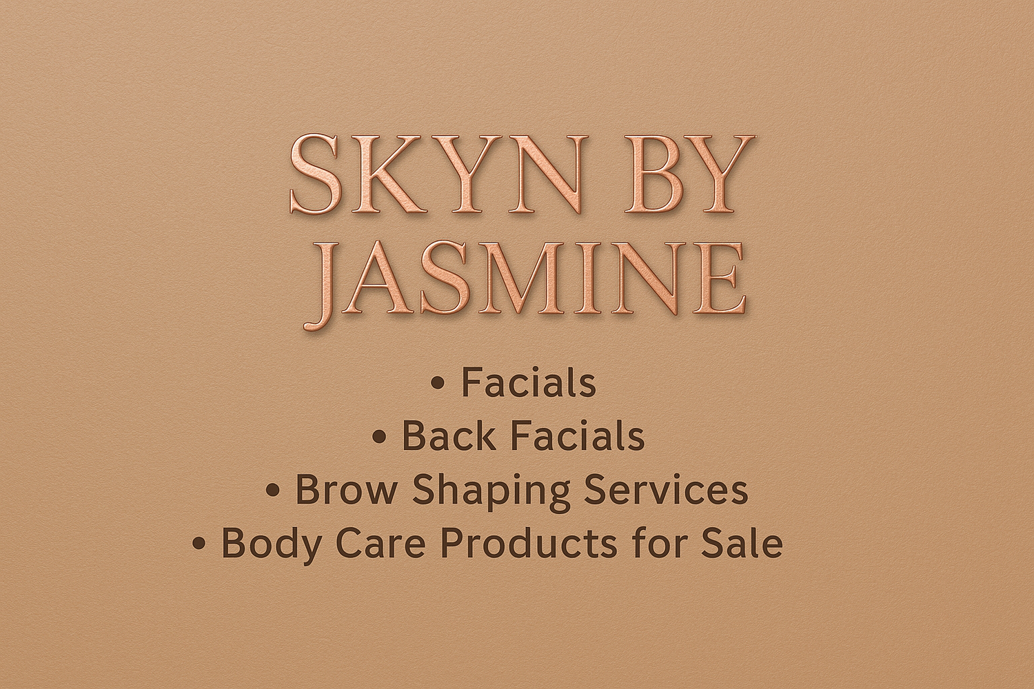 Skyn By Jasmine Facial Services and more