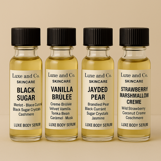 Favs Body Serum SAMPLE Flight – 4-Piece SAMPLE Set